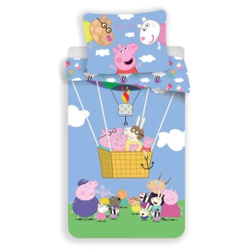 Peppa malac ágyneműhuzat garnitúra - Air Balloon