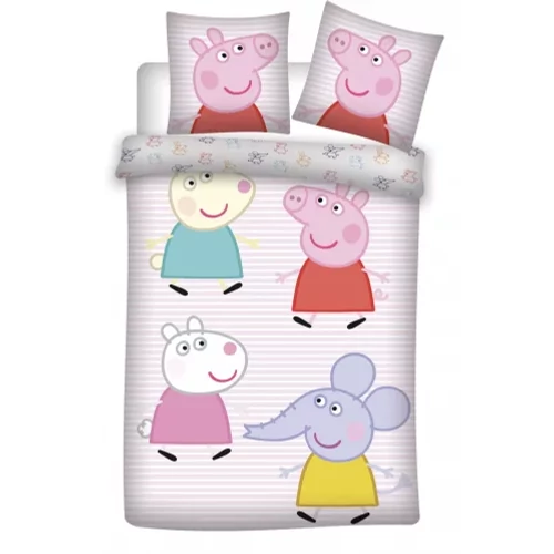 Peppa malac gyerek ágyneműhuzat garnitúra 100×135cm, 40×60 cm - Little Friends