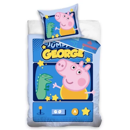 Peppa malac ágyneműhuzat garnitúra 140×200cm, 70×90 cm - George