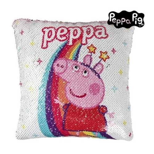 Peppa malac formapárna - Átfordítható flitteres 