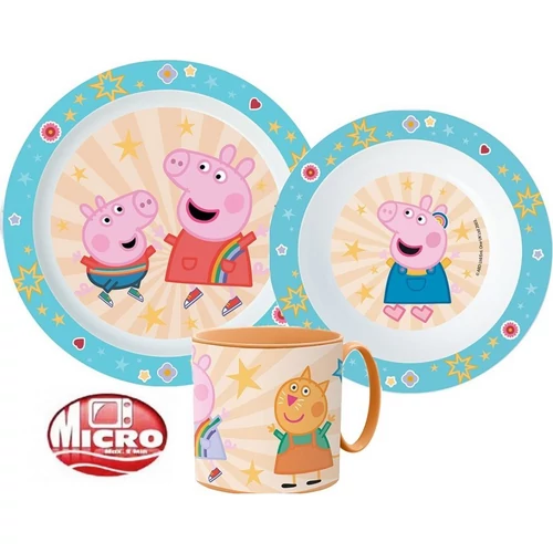 Peppa malac műanyag étkészlet