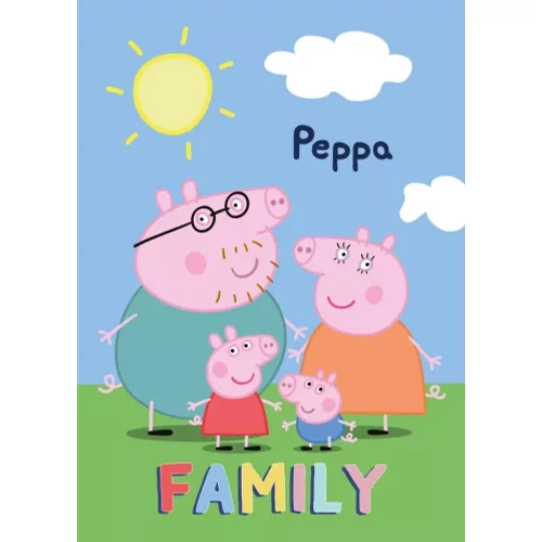 Peppa malac polár takaró, ágytakaró 100x140cm - Family