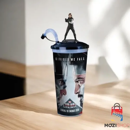 Amerika Kapitány: Polgárháború pohár és Bucky Barnes topper, figura
