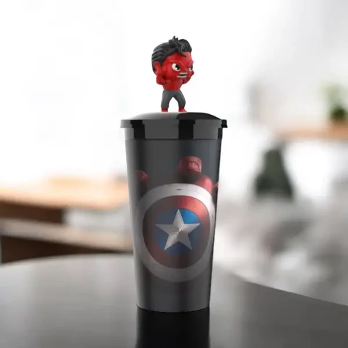 Amerika Kapitány: Szép új világ pohár és Hulk topper, figura 