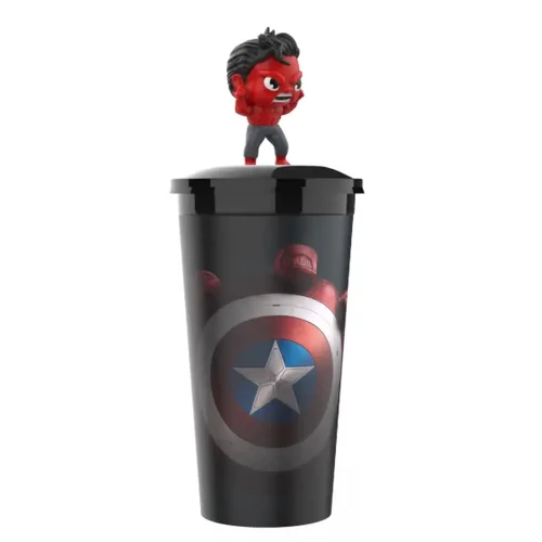 Amerika Kapitány: Szép új világ pohár és Hulk topper, figura 