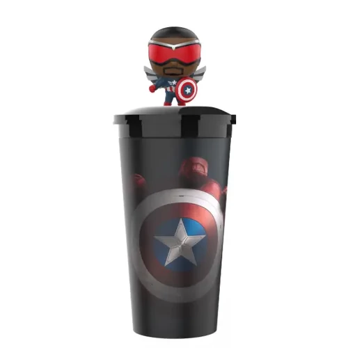 Amerika Kapitány: Szép új világ pohár és Sam Wilson topper, figura 