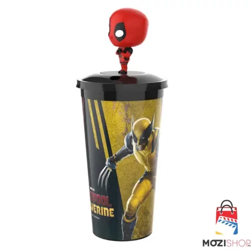 Deadpool & Rozsomák pohár és Deadpool topper, figura