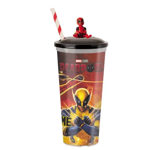 Deadpool & Rozsomák pohár és kicsi Deadpool figura, topper