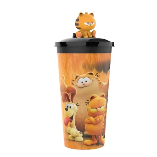 Garfield pohár és Baby Garfield topper, figura