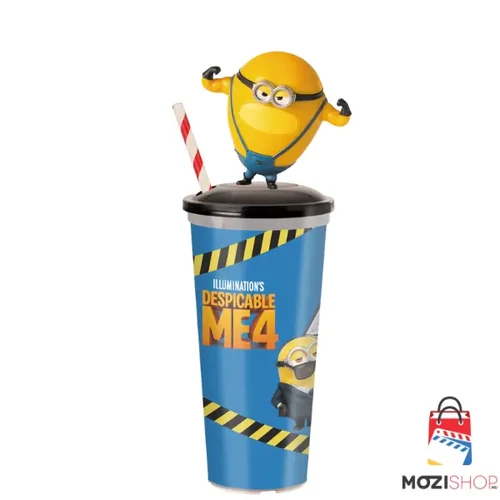 Gru 4 pohár és Carl topper, figura