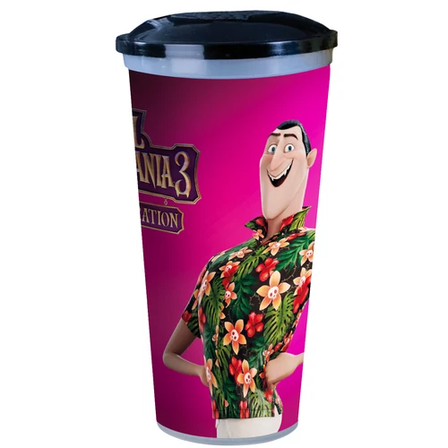 Hotel Transylvania 3. - Szörnyen rémes vakáció pohár és Blobby topper, figura 