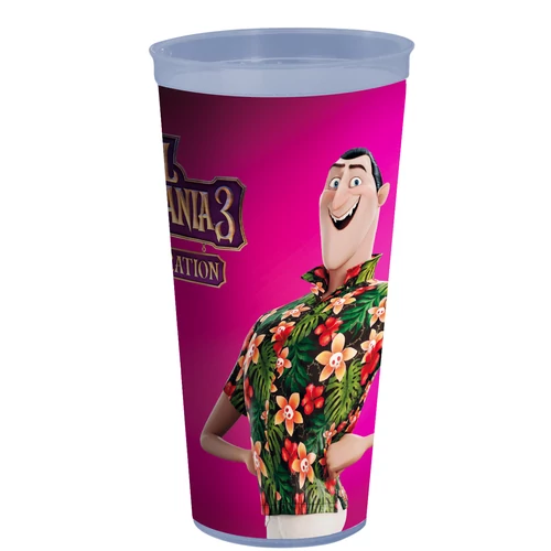 Hotel Transylvania 3. - Szörnyen rémes vakáció pohár és Winnie topper, figura 