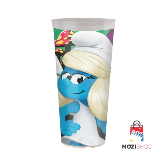 A hupikék törpikék pohár és Törpilla figura, topper