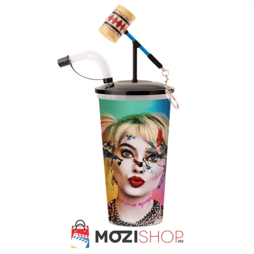Ragadozó madarak (és egy bizonyos Harley Quinn csodasztikus felszabadulása) pohár és kalapács topper, figura