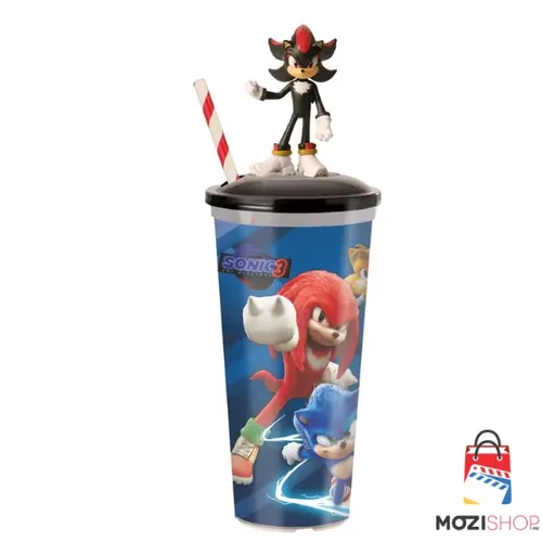 Sonic, a sündisznó 3. pohár és Shadow topper, figura