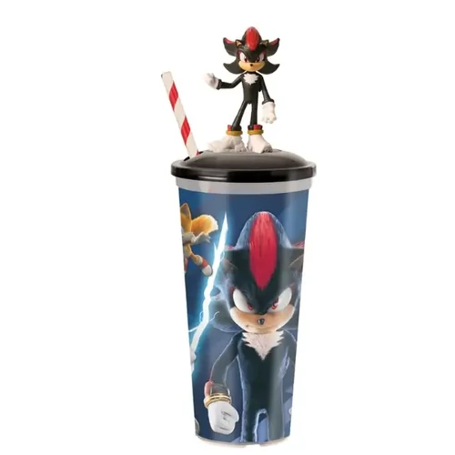 Sonic, a sündisznó 3. pohár és Shadow topper, figura