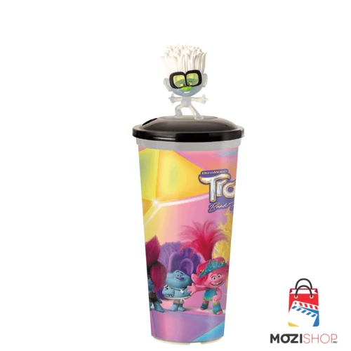 Trollok: Együtt a banda pohár és Tiny Diamond topper, figura