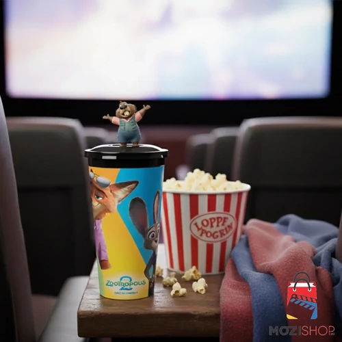 Zootropolis 2 pohár és Nibbles Maplestick figura, topper