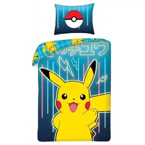 Pokémon ágyneműhuzat garnitúra 140×200 cm, 70×90 cm - Neon
