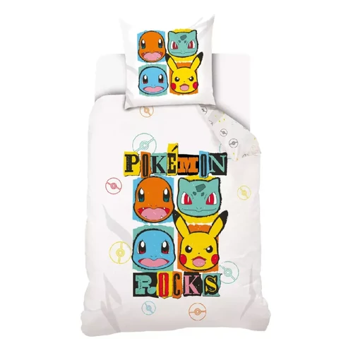 Pokémon ágyneműhuzat garnitúra 140×200 cm, 70×90 cm - Rocks