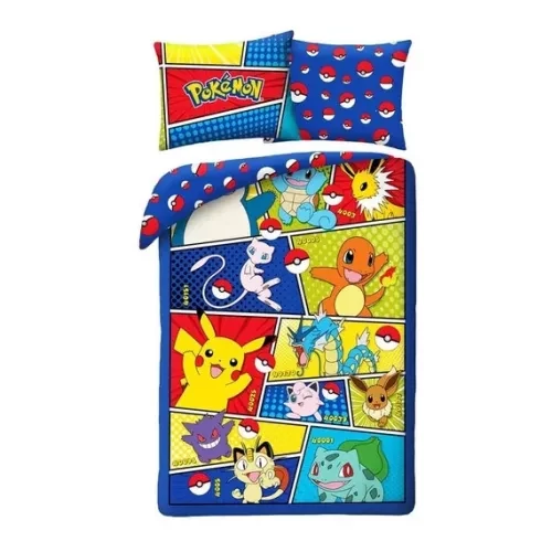 Pokémon ágyneműhuzat garnitúra 140×200 cm, 70×90 cm - Color Light