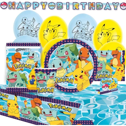 Pokémon party szett, csomag - 56 db-os
