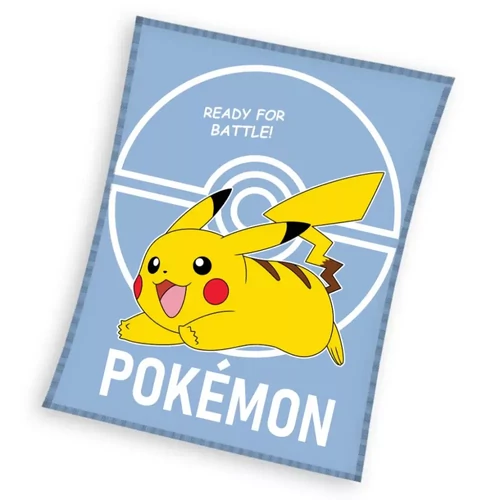 Pokémon flanel polár takaró, ágytakaró 110x140 cm - Ready for Battle
