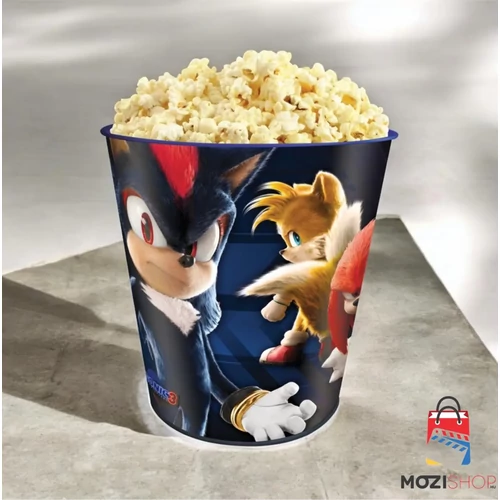 Sonic, a sündisznó 3. dombornyomott popcorn vödör 