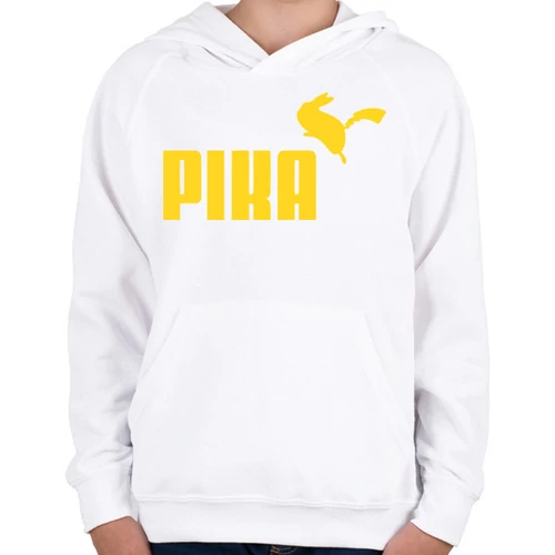 Fehér Pokémon gyerek kapucnis pulóver - Pika