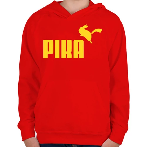 Piros Pokémon gyerek kapucnis pulóver - Pika