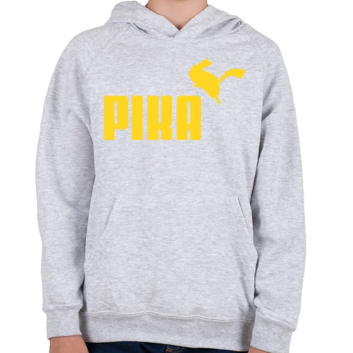 Sportszürke Pokémon gyerek kapucnis pulóver - Pika