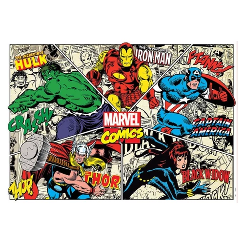 Marvel szuperhősei puzzle - 1000 db-os + Puzzle fix ragasztó