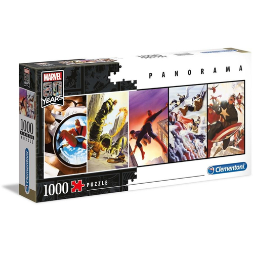 Marvel 80 Years panoráma puzzle - 1000 db-os