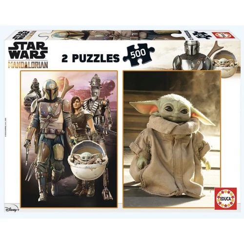 Star Wars The Mandalorian puzzle - Baby Yoda - 2 X 500 db-os