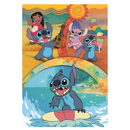 Disney Lilo és Stitch, A csillagkutya puzzle 104 db-os - Island Vibes 