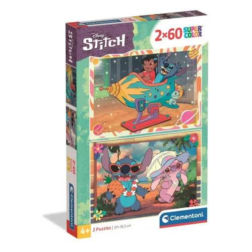Disney Lilo és Stitch, A csillagkutya puzzle 2x60 db-os - Galactic Vacation