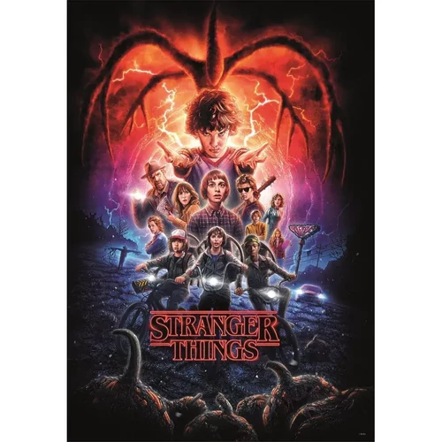 Stranger Things 1000 db-os puzzle - Compact - A kirakó a sorozat egyik ikonikus plakátjának a képét jeleníti meg