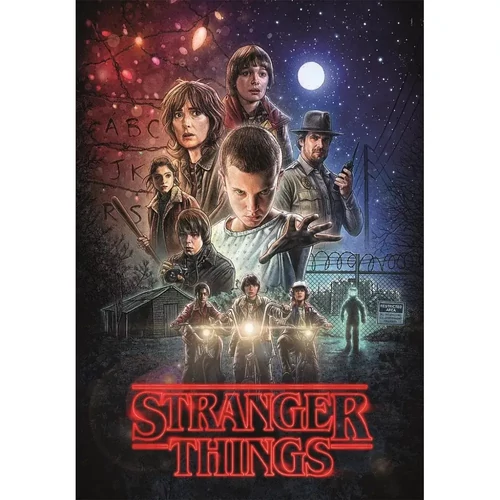 Stranger Things 1000 db-os puzzle - The Beginning - A kirakó képén a sorozat főszereplői jelennek meg