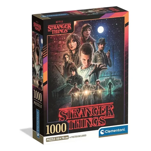 Stranger Things 1000 db-os puzzle - The Beginning - A kirakó képén a sorozat főszereplői jelennek meg