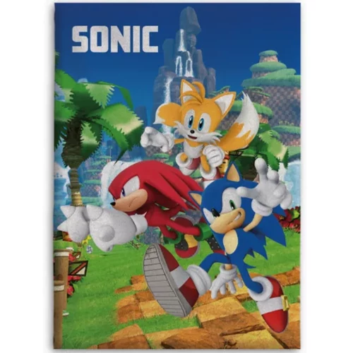 Sonic, a sündisznó polár takaró, ágytakaró - Speedy Dreams