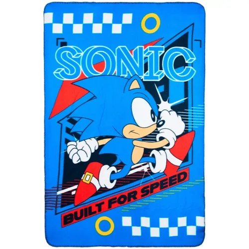 Sonic, a sündisznó polár takaró, ágytakaró 100x150cm - Built for Speed