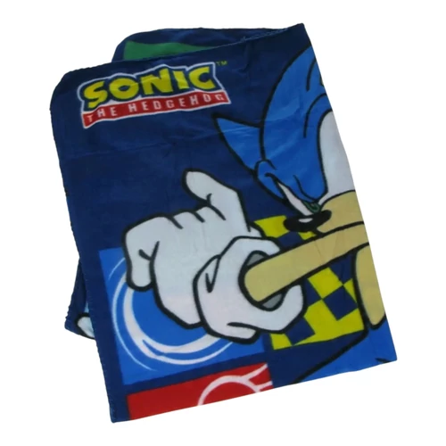 Sonic, a sündisznó polár takaró, ágytakaró 100x140cm - Blue Blur
