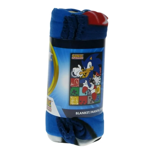 Sonic, a sündisznó polár takaró, ágytakaró 100x140cm - Blue Blur