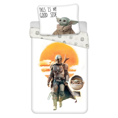 Star Wars The Mandalorain ágyneműhuzat garnitúra - Baby Yoda és Din Djarin