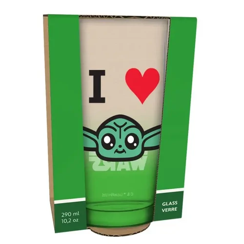 Star Wars Baby Yoda üvegpohár - 290 ml
