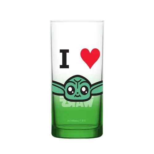 Star Wars Baby Yoda üvegpohár - 290 ml