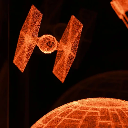 Star Wars színváltós holografikus hangulatvilágítás - Halálcsillag