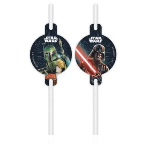 Star Wars papír szívószál szett 