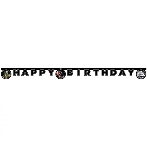 Star Wars Happy Birthday felirat 2 méter - Galaxy