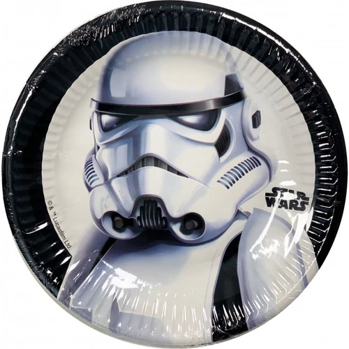 Star Wars papírtányér 20 cm 8 db-os szett - Rohamosztagos 